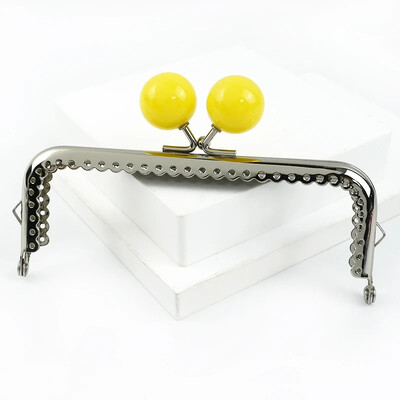 1vnt Deepeel 12,5 cm metalinio krepšio rankena moterims piniginės rėmas spalvotas karoliukas rankinė Bučinys užsegimas "pasidaryk pats" siuvimo laikikliai Krepšiai Priedai