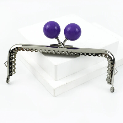 1vnt Deepeel 12,5 cm metalinio krepšio rankena moterims piniginės rėmas spalvotas karoliukas rankinė Bučinys užsegimas "pasidaryk pats" siuvimo laikikliai Krepšiai Priedai