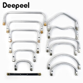 1 bucată Deepeel Metal Poșetă Cadru Doctor Aluminiu Tub Mâner pentru Genți Rame Portofel Clemă DIY Genți Mânere Ambreiaj Accesorii Hardware