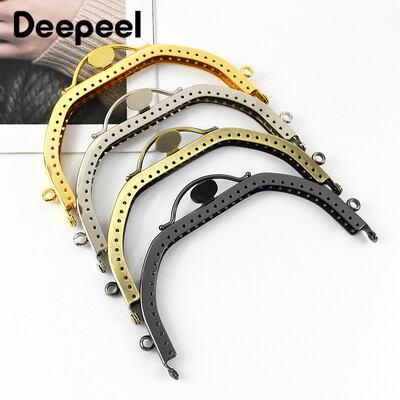 1/2Pcs Deepeel 13cm Μεταλλικό Πλαίσιο Πορτοφόλι Kiss Clasp Γυναικείες λαβές τσάντας DIY Βραχίονες ραπτικής Χειροποίητες τσάντες κατασκευής Αξεσουάρ