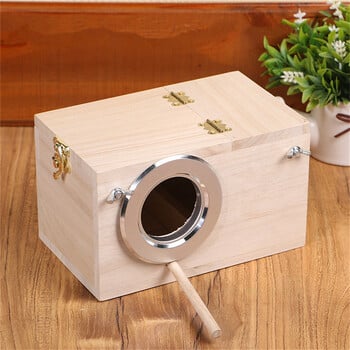 Wood Bird House Nest Birds Breeding Box Bird Parrot Breeding Διακοσμητικά κλουβιά Αξεσουάρ για κατοικίδια Διακόσμηση μπαλκονιού σπιτιού