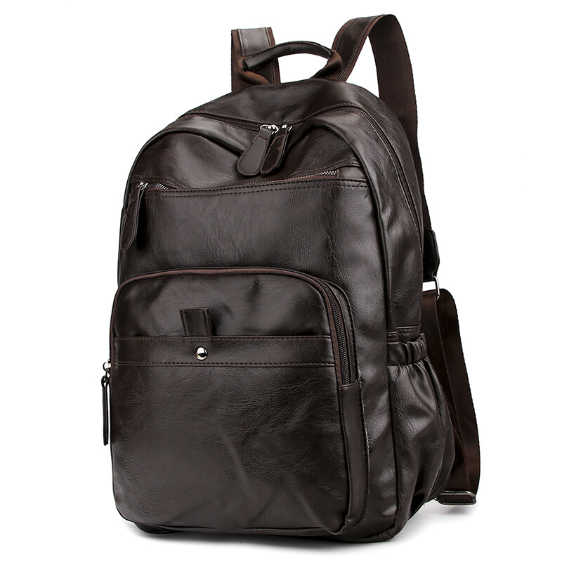 Pánsky batoh pre voľný čas, vodotesný, z umelej kože, cestovná taška, veľká kapacita, teenagerský batoh pre mužov, batoh na notebook Mochila