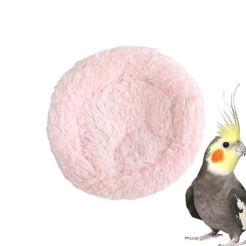 Vtáčie bavlnené hniezdo z kokosovej škrupiny, teplá hniezdna podložka pre papagáje, nástroj na spanie vtákov so zahusteným okrajom pre andulky Lovebird