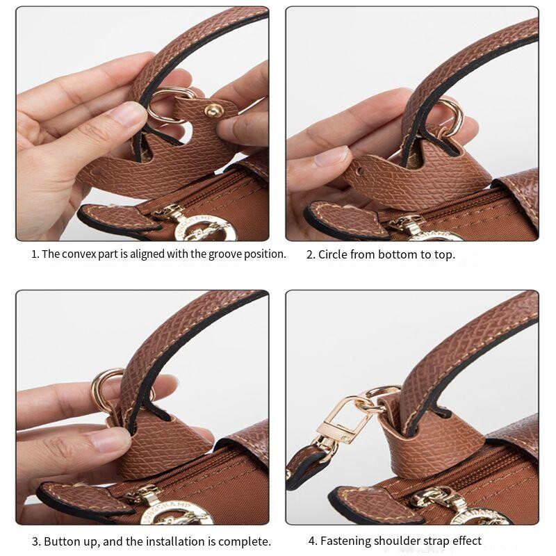 DIY Mini Transformácia Punch Free Shoulder Crossbody Conversion 109-129cm Sada popruhov na tašku pre dlhé šampiónske kožené doplnky