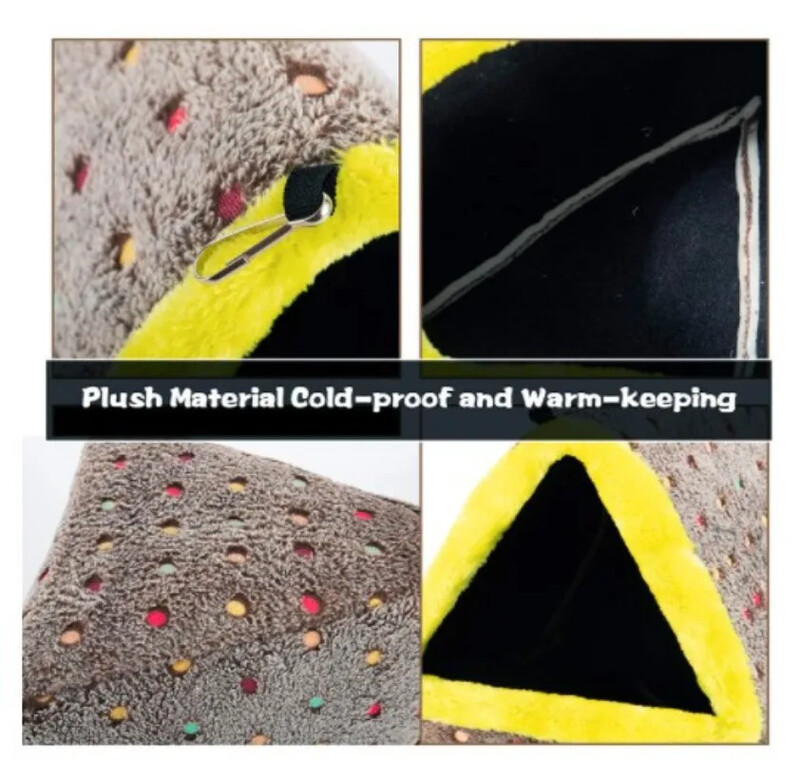 Kisállat papagáj függőágy madár függőágyas ház plüss téli meleg ketrec fészek sátor hörcsög ketrecház