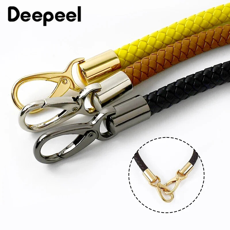 1 ks Deepeel 30-60cm farebné PU kožené popruhy na tašku, kabelku, rúčky, zlatá retiazka, pracka, tkaný záves, DIY ručne vyrobené doplnky