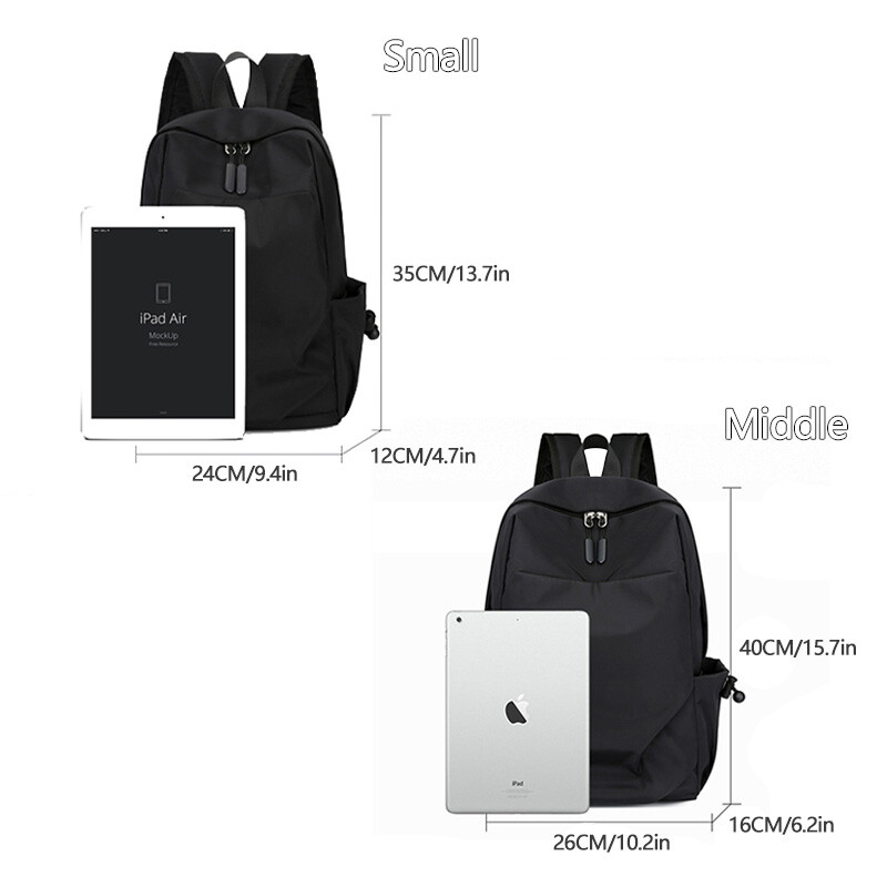 Vyriškos ir moteriškos mini kuprinės vandeniui atsparus mokyklinis krepšys Kelioninės kuprinės Mažos vidutinės kuprinės