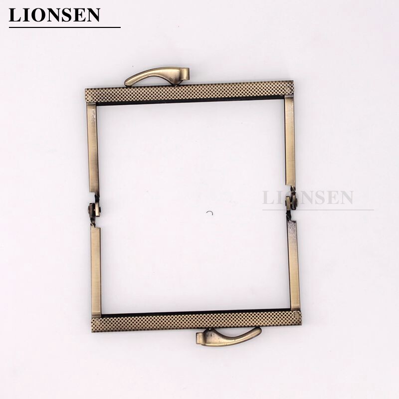 LIONSEN DIY10,5 cm barge foot kovový rám kabelky rukoväť bozk spona zámok pre DIY tašky šitie remeselné krajčírske príslušenstvo