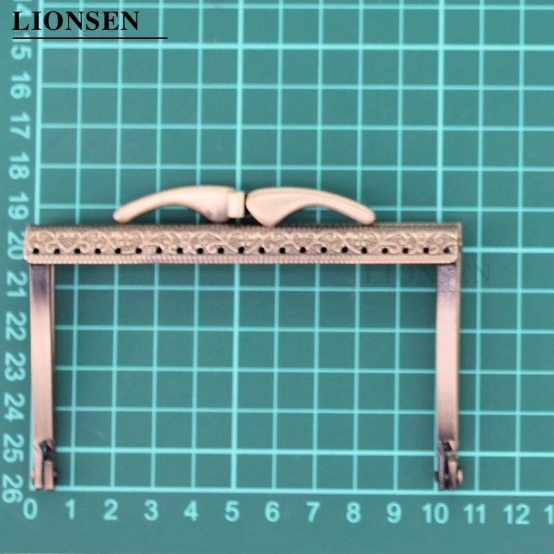 LIONSEN DIY10,5 cm barge foot kovový rám kabelky rukoväť bozk spona zámok pre DIY tašky šitie remeselné krajčírske príslušenstvo