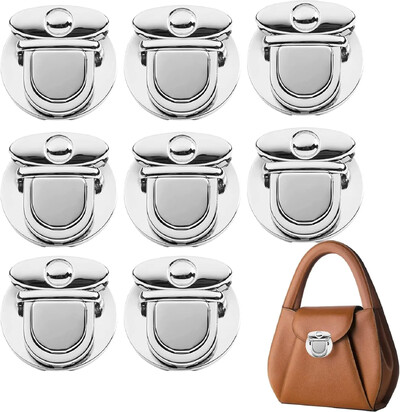 1/20 vnt. Metalinės spynos, rankinių užsegimo sagtys, skirtos rankinėms.