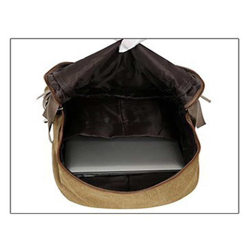 Vászon hátizsák férfinak 2024 új főiskolai diák iskolatáska alkalmi sport háti csomag tiniknek szabadtéri túrázás utazási hátizsák férfi khaki