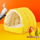 Pet Bird Nest House Κλουβιά παπαγάλου Ζεστά άνετα κρεμασμένα Αιώρα χειμερινού παπαγάλου Cave Heart βελούδινη φωλιά Διακοσμητικά αξεσουάρ