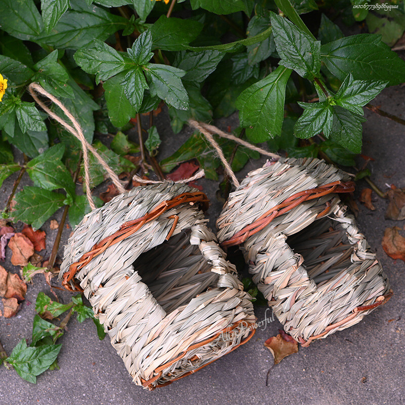 Paukščių lizdo kvadratinės burnos sferinės austinės kabantys Kūrybinis lauko sodas Paukščių namelis Perintis veisimo namas Nest Paukščių priedai