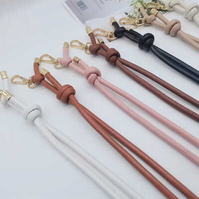 140 cm hosszú PU bőrtáska pánt Crossbody kézitáskák Válltáska heveder Övtáska fogantyúja Csere Állítható barkácstáska kiegészítők
