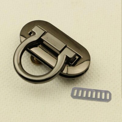 Metalinis užsegimas, pasukamas užraktas, ovalus, metalinis užsegimas, susukamas užraktas, skirtas „pasidaryk pats“ rankinei, rankinei, rankinei, piniginei krepšiams, techninei įrangai, krepšio priedai, 4 spalvų pasirinktinai