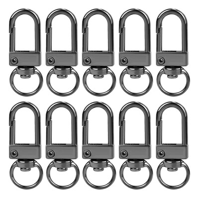 10db karabiner fém homár kapocs kampók arany ezüst barkácstáska poggyásztartozékok barkács ékszerek készítés kellékek kulcstartó