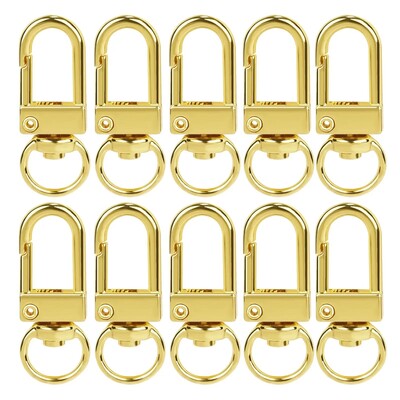 10db karabiner fém homár kapocs kampók arany ezüst barkácstáska poggyásztartozékok barkács ékszerek készítés kellékek kulcstartó