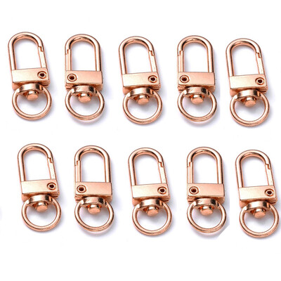 10db karabiner fém homár kapocs kampók arany ezüst barkácstáska poggyásztartozékok barkács ékszerek készítés kellékek kulcstartó