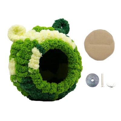 Cuib de păsări cald pentru casă de iarnă, hamac agățat, accesorii pentru cușcă, ascuns de pluș pentru decorare papagal, colibri, cuști pentru păsări