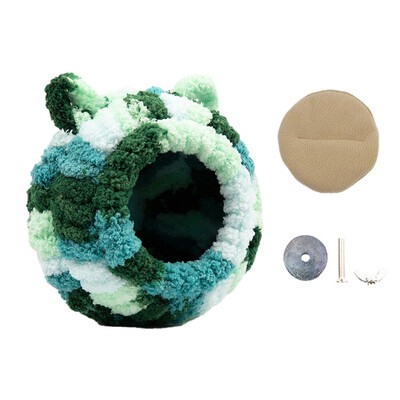 Cuib de păsări cald pentru casă de iarnă, hamac agățat, accesorii pentru cușcă, ascuns de pluș pentru decorare papagal, colibri, cuști pentru păsări