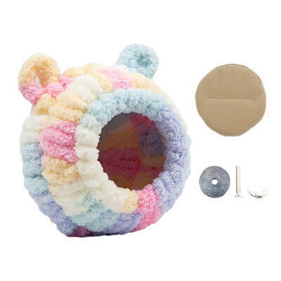 Cuib de păsări cald pentru casă de iarnă, hamac agățat, accesorii pentru cușcă, ascuns de pluș pentru decorare papagal, colibri, cuști pentru păsări