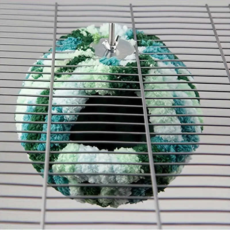 Cuib de păsări cald pentru casă de iarnă, hamac agățat, accesorii pentru cușcă, ascuns de pluș pentru decorare papagal, colibri, cuști pentru păsări