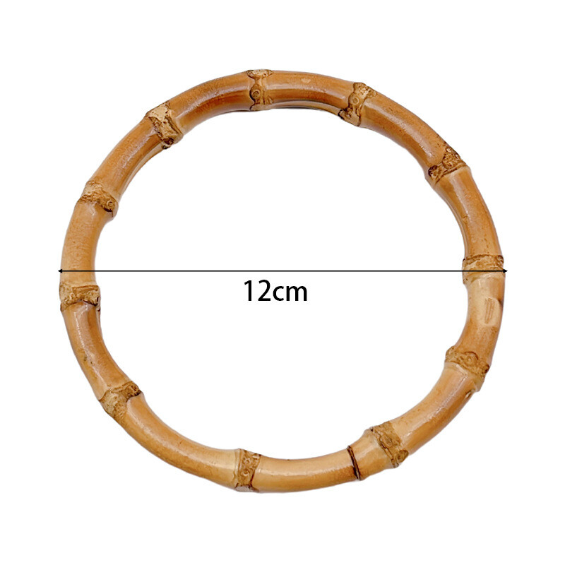 D alakú kézitáska fogantyú Barkácsolás csere kézitáska fogantyú pénztárca táska pánt fa kézitáska fogantyú kiegészítők