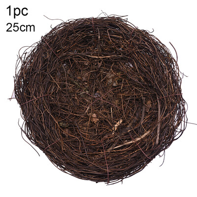 8-25cm okrúhle ratanové vtáčie hniezdo veľkonočná dekorácia zajačie vajíčka umelé hniezdo z viniča pre domácu záhradnú dekoráciu veselú veľkonočnú párty dodávka