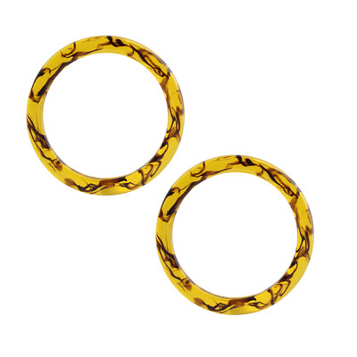 2 DB gyanta mintás kerek fogantyú a kézitáskához Kötött táska strandtáska barkácsolás kézműves fogantyú csere