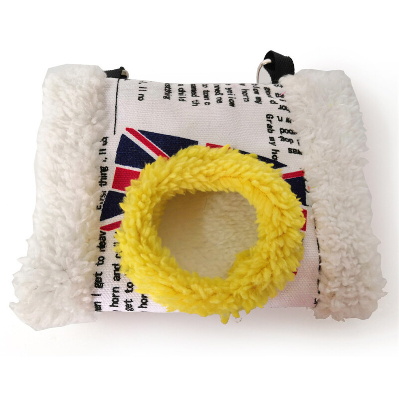 Parrot Hammock Bird Nest Ζεστή και χοντρή φωλιά πουλιών Ζεστή και άνετη Βαμβακερή φωλιά Tunnel Κυλινδρική Σκηνή