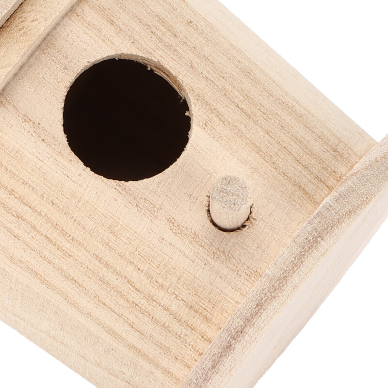 Drevený vtáčí domček DIY Prírodné drevené okrúhle závesné vtáčie hniezdo pre vonkajšiu záhradu