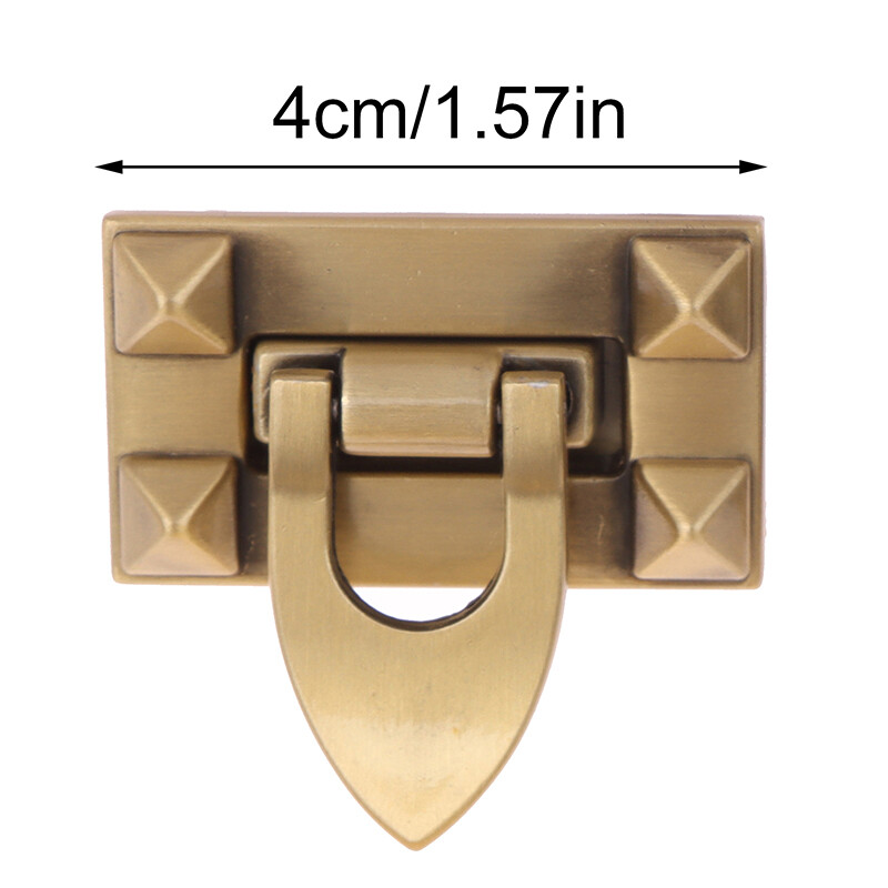 1 ks 4CM kovové otočné pracky s otočným zámkom pre DIY ženy kabelka taška peňaženka hardvér uzatváranie spona tašky diely príslušenstvo