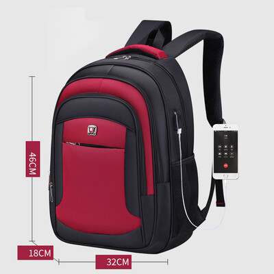 Nové USB nabíjacie pánske batohy pre tínedžerov, vysokokvalitné školské tašky pre vysokoškolákov, tašky na notebooky a počítačové tašky s veľkou kapacitou