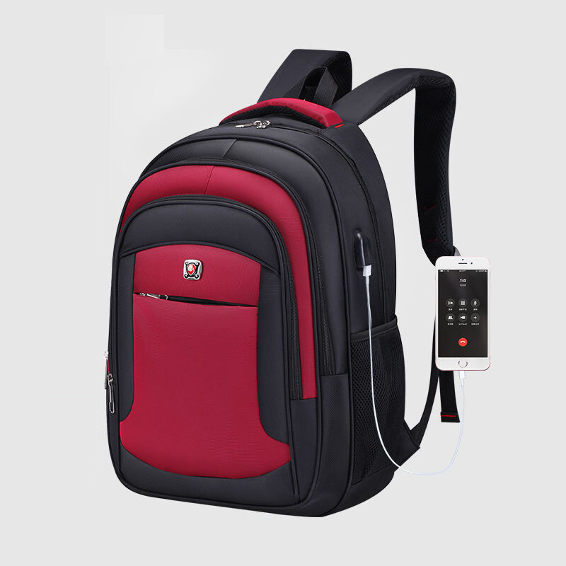 Nové USB nabíjacie pánske batohy pre tínedžerov, vysokokvalitné školské tašky pre vysokoškolákov, tašky na notebooky a počítačové tašky s veľkou kapacitou