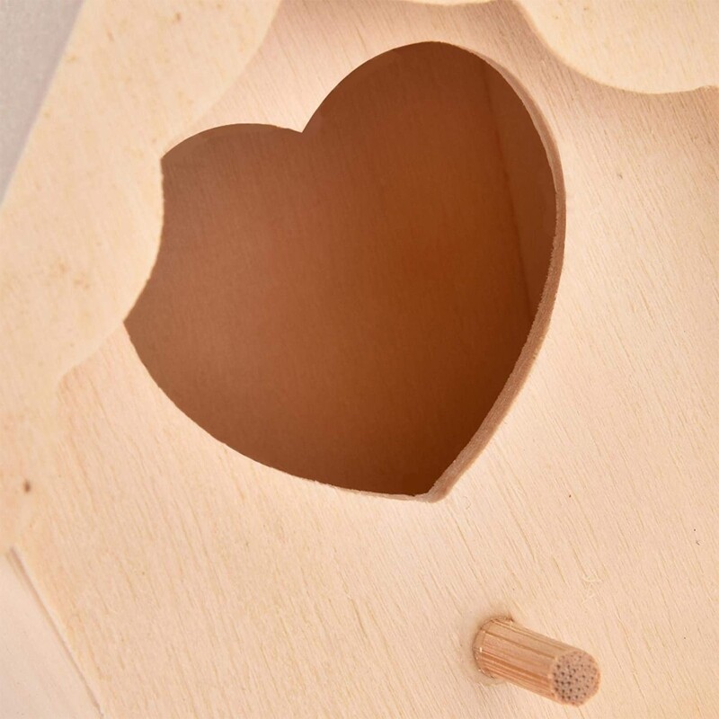 Bluebirds House tömörfa madárház, függő szép madárfészek, bejáratokkal és ülőrudakkal kismadarak számára