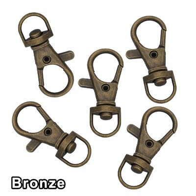 10 ks/lot otočných háčikov s zapínaním v tvare homára 34 mm, delených kľúčeniek, konektorov pre tašky, opasok, retiazky na psov, DIY tašky, šperky, doplnky
