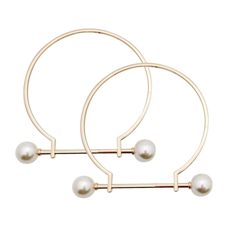 1 db fémtáska fogantyú csere Divat gyöngyház fém kör alakú táska fogantyúja barkács válltáskák készítése kiegészítők