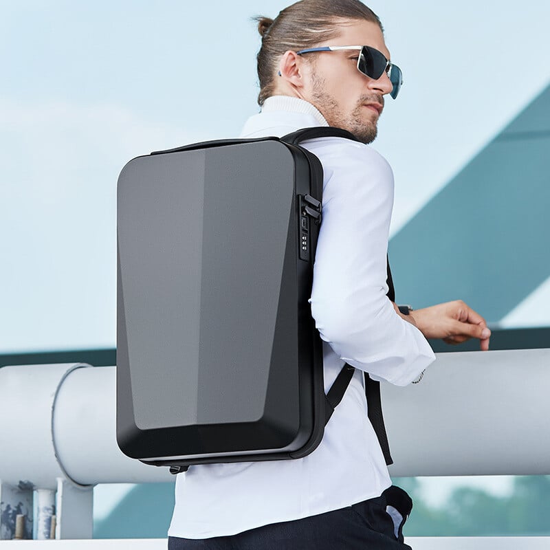 Batoh Benge PC Business 15,6 palcový notebook, elegantný vodotesný pánsky USB počítačový batoh s ochranou proti krádeži, veľkokapacitný