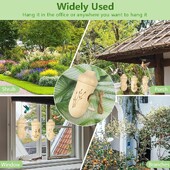 1 ΤΕΜ. Ξύλινο Σπίτι κολιμπρί Wild Bird για Υπαίθρια Κρεμαστή Ταΐστρα για Εξωτερική Διακόσμηση Αυλής Κήπου Σπουργίτι Φωλιά Πτηνών