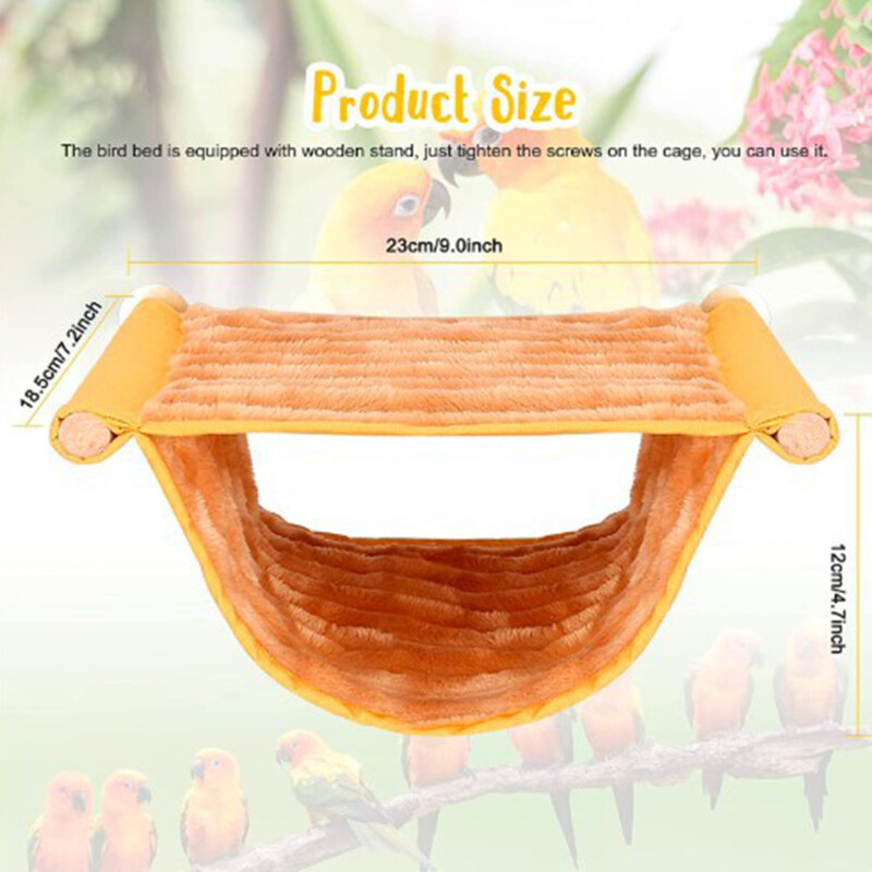 Kisállat akasztó függőágy meleg fészek ágy Kivehető, mosható papagáj madárketrec sügér papagáj hörcsögházhoz Kiegészítők