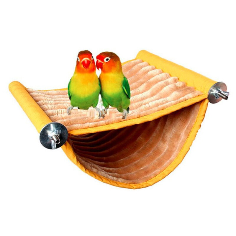Kisállat akasztó függőágy meleg fészek ágy Kivehető, mosható papagáj madárketrec sügér papagáj hörcsögházhoz Kiegészítők