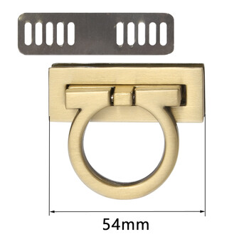 4,7cm 5,4cm ορθογώνιο μεταλλικό κούμπωμα Περιστροφική κλειδαριά κλειδαριές περιστροφής για DIY Αξεσουάρ υλικού τσάντας αντικατάστασης τσάντας τσάντας