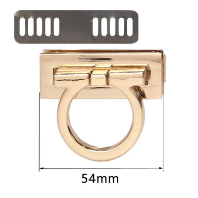 4,7 cm 5,4 cm obdĺžniková kovová spona otočný zámok otočný zámok pre DIY kabelku náhradná taška kabelka hardvér príslušenstvo