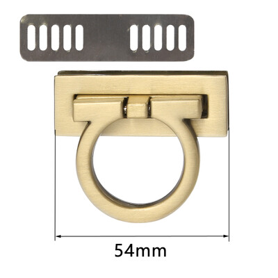 4,7 cm 5,4 cm obdĺžniková kovová spona otočný zámok otočný zámok pre DIY kabelku náhradná taška kabelka hardvér príslušenstvo