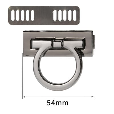 4,7 cm 5,4 cm obdĺžniková kovová spona otočný zámok otočný zámok pre DIY kabelku náhradná taška kabelka hardvér príslušenstvo