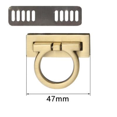 4,7 cm 5,4 cm obdĺžniková kovová spona otočný zámok otočný zámok pre DIY kabelku náhradná taška kabelka hardvér príslušenstvo