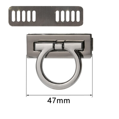 4,7 cm 5,4 cm obdĺžniková kovová spona otočný zámok otočný zámok pre DIY kabelku náhradná taška kabelka hardvér príslušenstvo