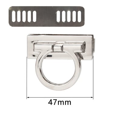 4,7 cm 5,4 cm obdĺžniková kovová spona otočný zámok otočný zámok pre DIY kabelku náhradná taška kabelka hardvér príslušenstvo