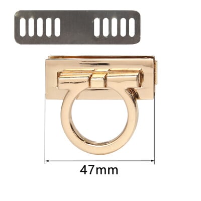4,7 cm 5,4 cm obdĺžniková kovová spona otočný zámok otočný zámok pre DIY kabelku náhradná taška kabelka hardvér príslušenstvo