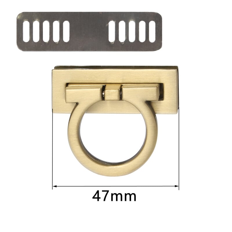 4,7 cm 5,4 cm obdĺžniková kovová spona otočný zámok otočný zámok pre DIY kabelku náhradná taška kabelka hardvér príslušenstvo
